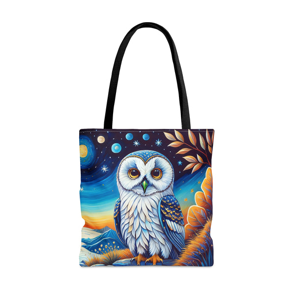 White Owl Tote Bag