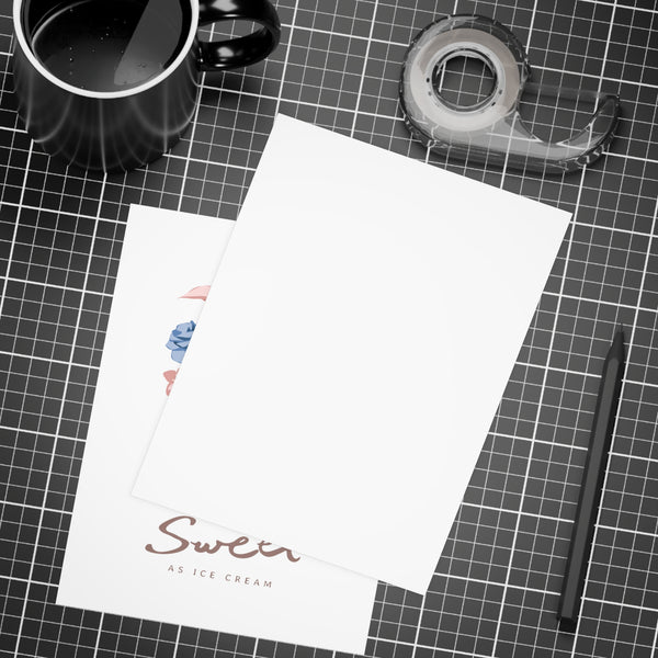 Sweet as Ice Cream Postcard Bundles + Envelopes