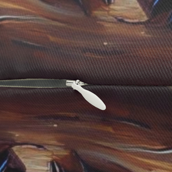 Red Panda Spun Polyester Lumbar Pillow 20" x 14"