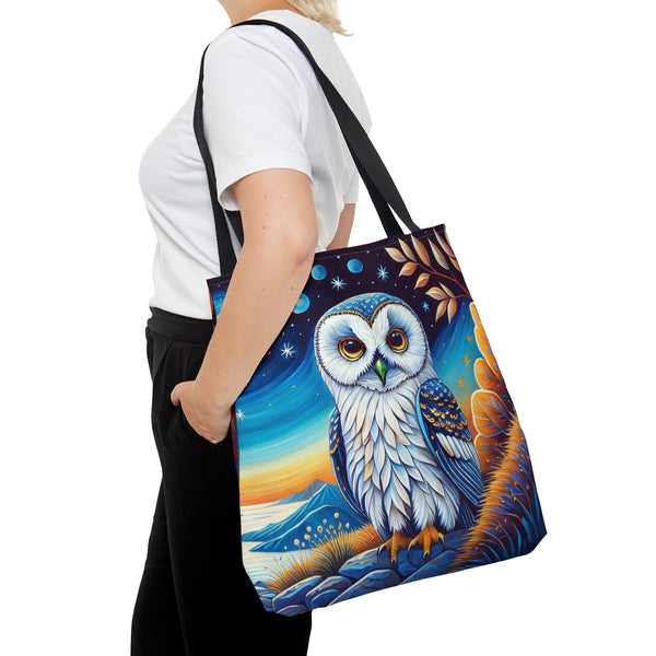 White Owl Tote Bag
