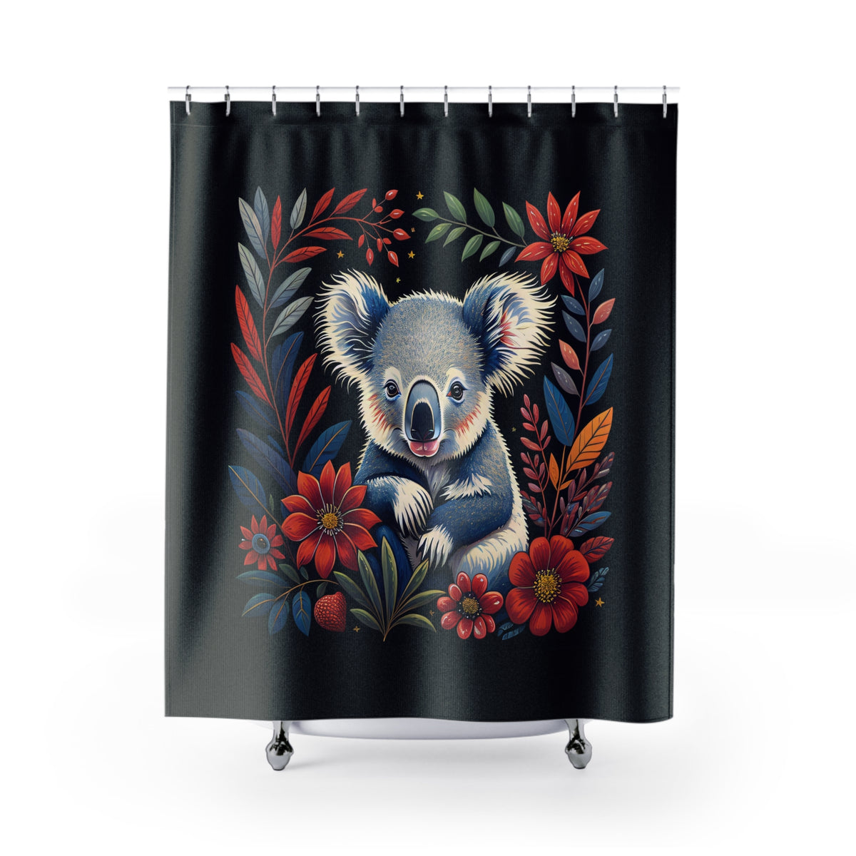 Fox and Koala Shower Curtain