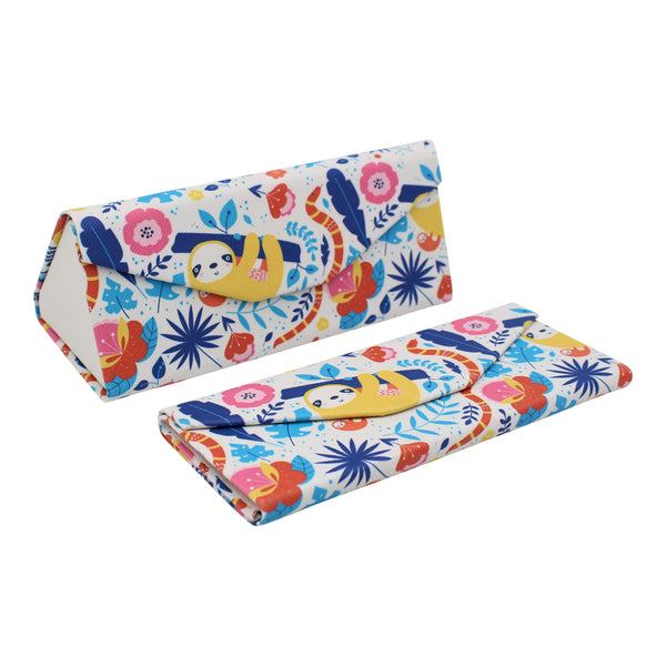 REAL SIC Animal PU Leather Glasses Case - Jungle Sloth