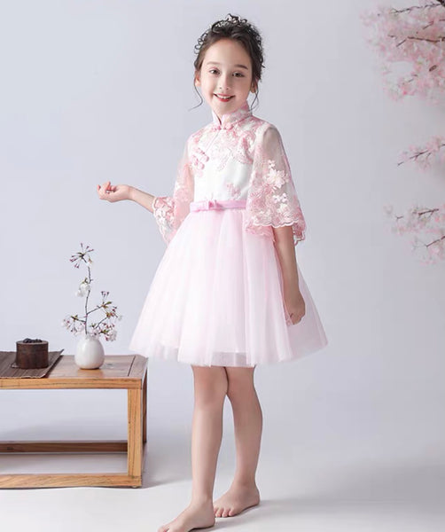 Pink Cheongsam Dress for Girls