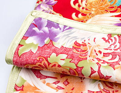 Chinese Crane Floral Pattern Cheongsam Dress for Girls