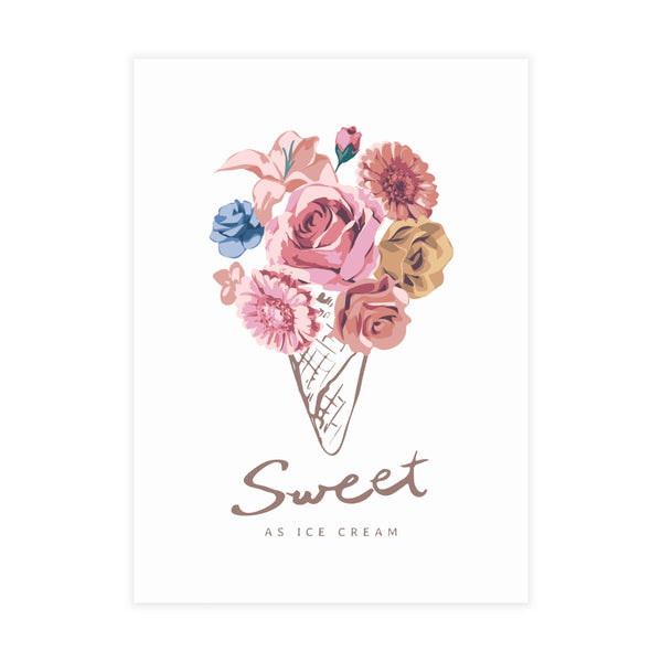 Sweet as Ice Cream Postcard Bundles + Envelopes