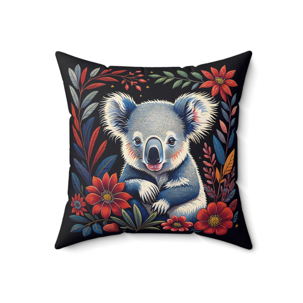 Koala Spun Polyester Square Pillow