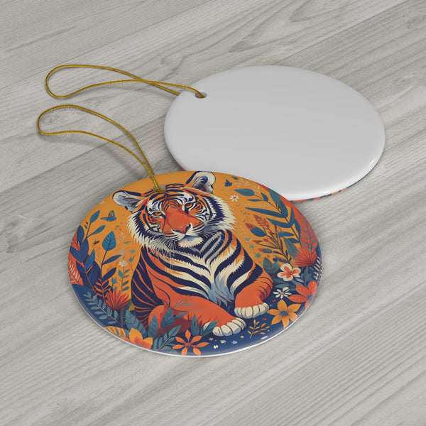 Tiger Ceramic Ornament