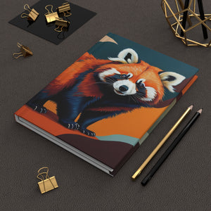 Red Panda Hardcover Journal Matte