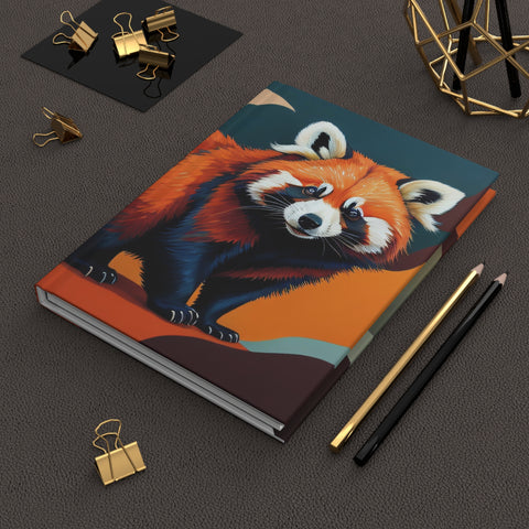 Red Panda Hardcover Journal Matte