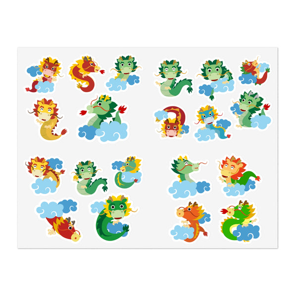 20 Chinese New Year of the Dragon Stickers