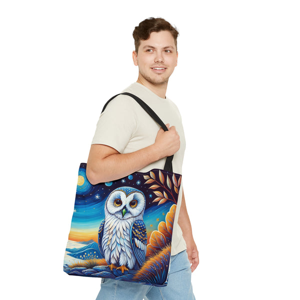White Owl Tote Bag