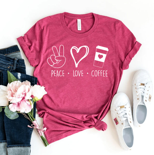 Peace Love Coffee T-shirt
