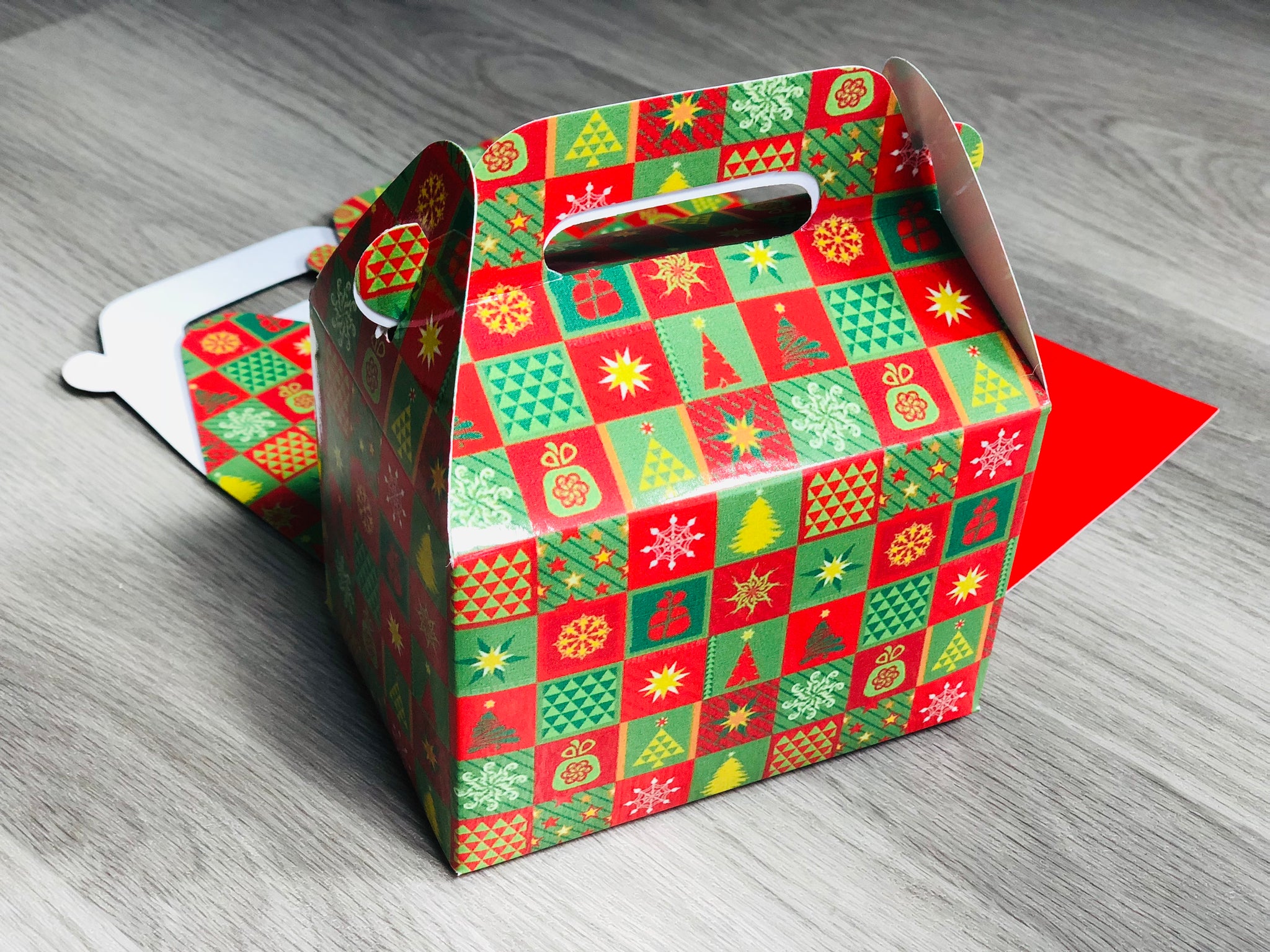 Christmas Tree Pattern Favor Boxes / Treat Boxes / Gift Boxes
