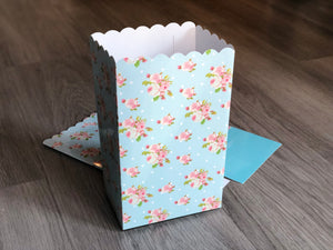 Shabby Chic Floral Favor Boxes / Treat Boxes / Popcorn Boxes