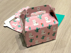 Alpaca Llama Pattern Favor Boxes / Treat Boxes / Gift Boxes