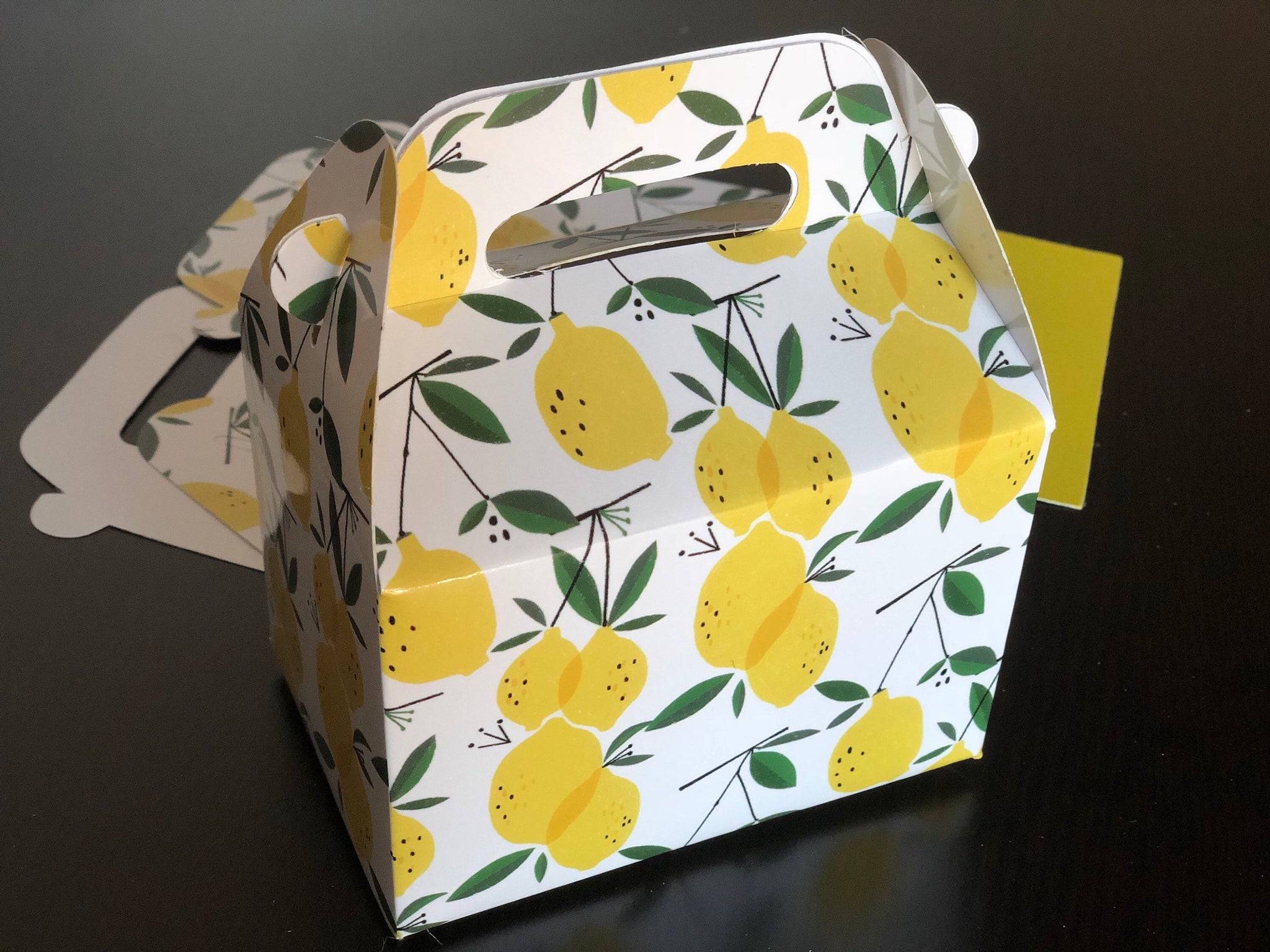 Lemon Pattern Favor Boxes / Treat Boxes / Gift Boxes