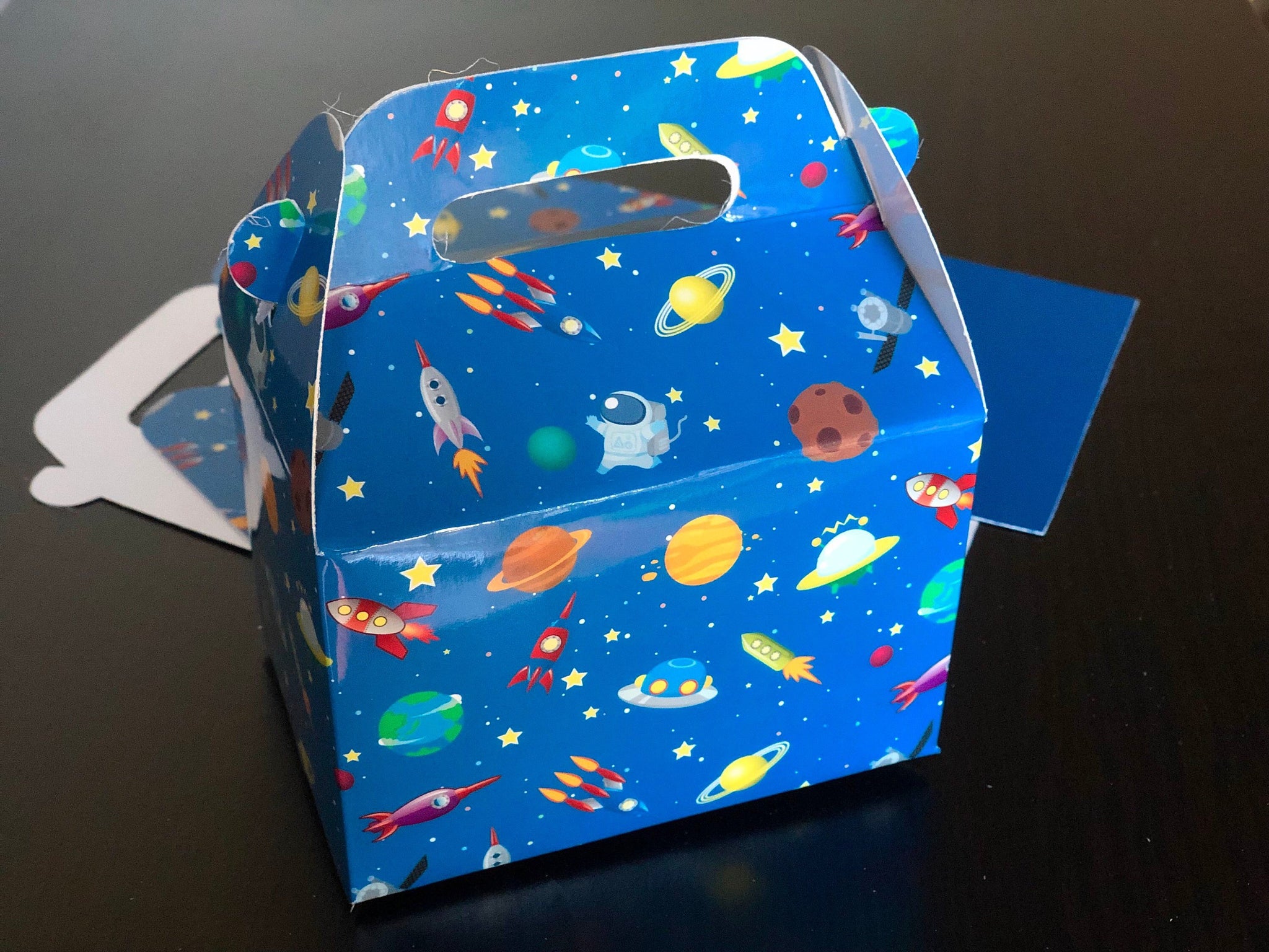 NASA Space Rocket Galaxy Favor Boxes / Treat Boxes / Gift Boxes