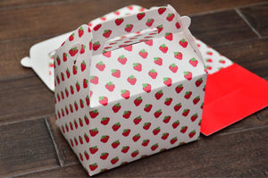 Strawberry Pattern Favor Boxes / Treat Boxes / Gift Boxes