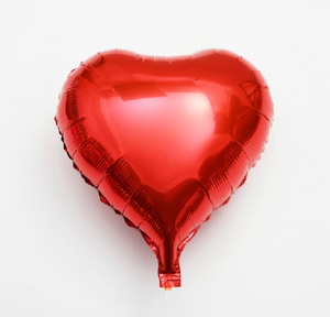 Red Heart Shaped Foil Balloon Valentine's Day